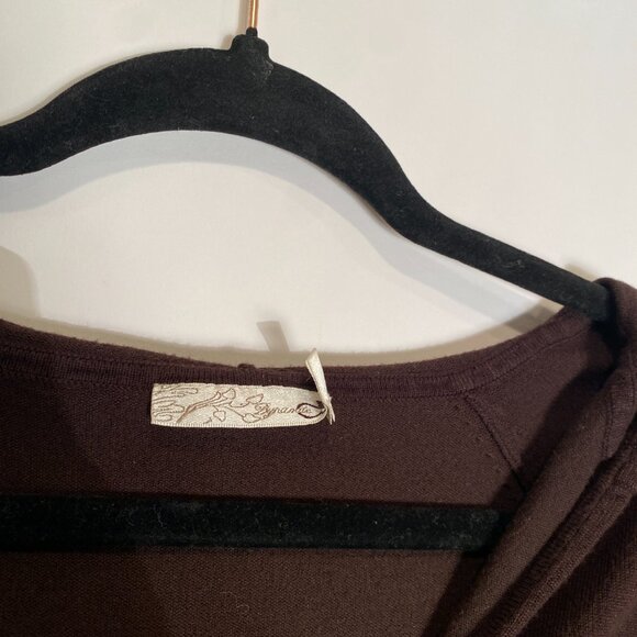 Vintage Brown Y2K PERFECT BASIC Scrunchy Ruched Zip Up HOODIE Cardigan! M to L - Picture 12 of 14